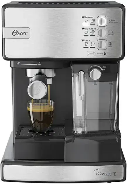 1. Cafeteira Espresso Nova PrimaLatte Inox - Oster