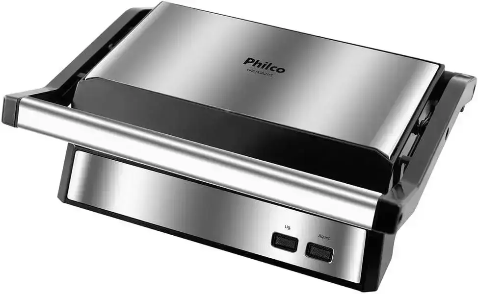 3. Grill e Sanduicheira 2 em 1 Inox PGR21PI - Philco