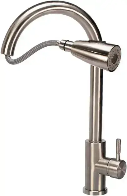 10. Torneira Gourmet Para Cozinha Aço Escovado Inox - Genérico